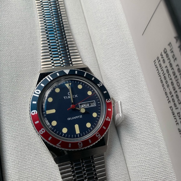 SOLD***Timex Q Reissue Pepsi***SOLD - Picture 1 of 6
